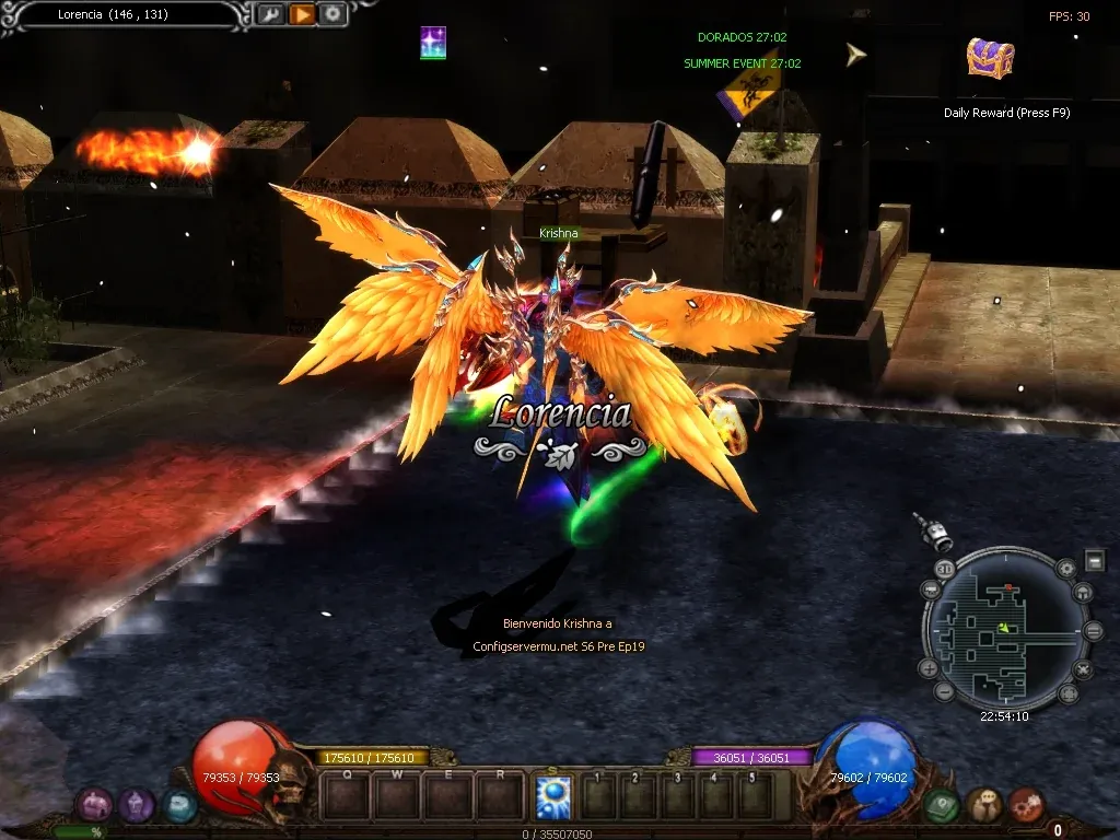 Captura de MU Online Season 6 Upgrade: Grand Master com o letreiro de Lorencia