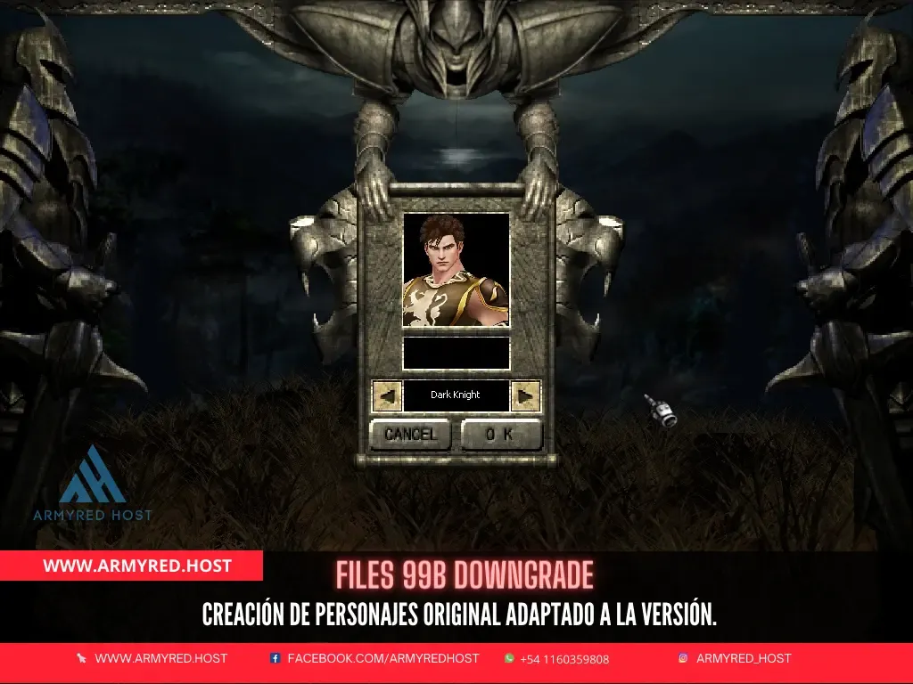 99B Downgrade files: original character creation adapted to the version