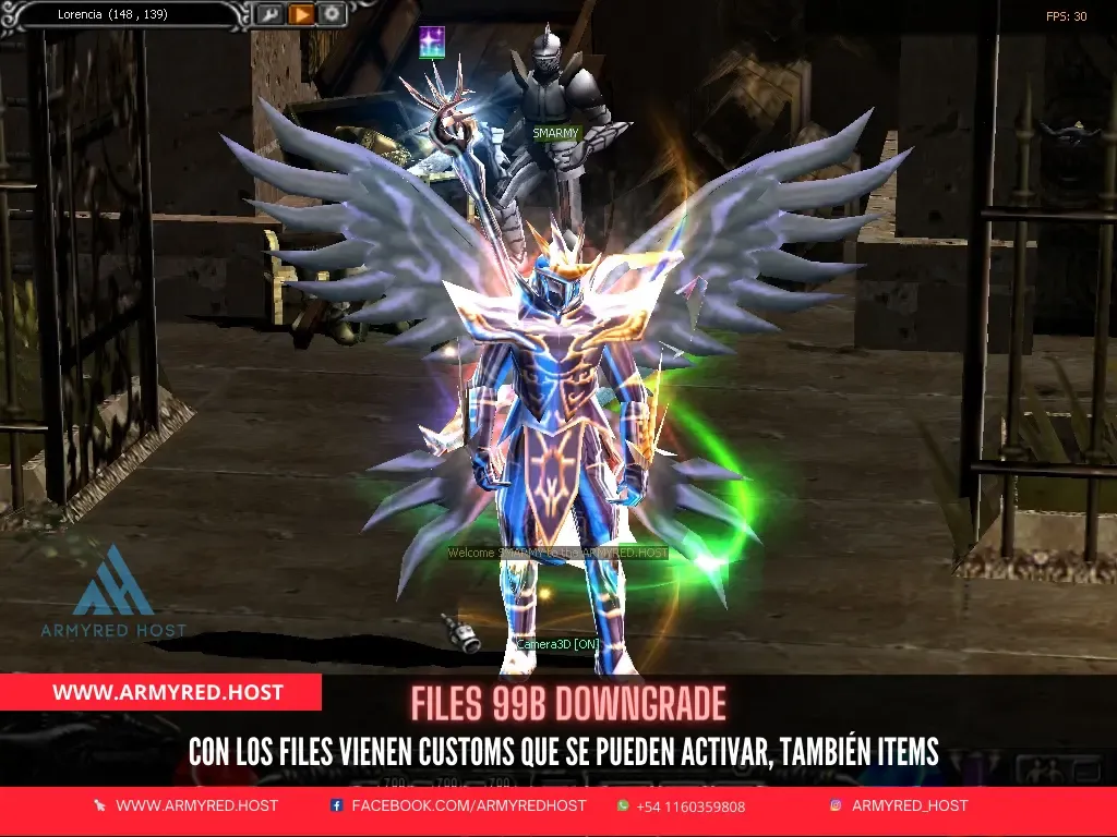 99B Downgrade files: the files come with customs you can enable, items too