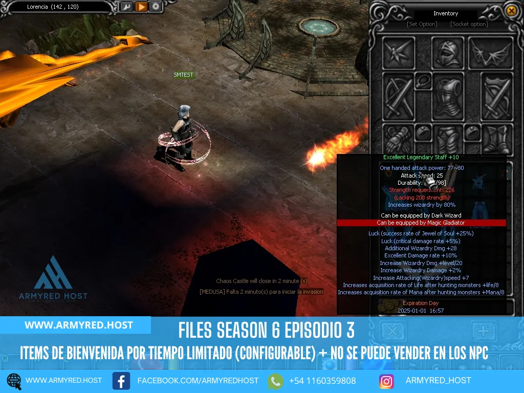 Season 6 Episode 3 files: time-limited welcome items (configurable) that can’t be sold to NPCs