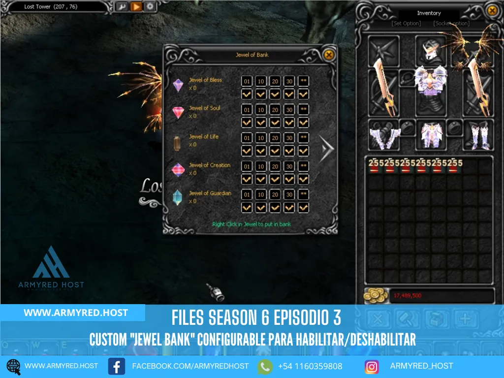 Season 6 Episode 3 files: "Jewel Bank" custom that can be enabled or disabled