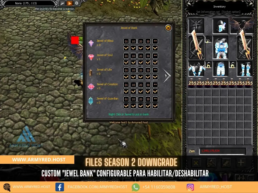 Season 2 Downgrade files: "Jewel Bank" custom that can be enabled or disabled