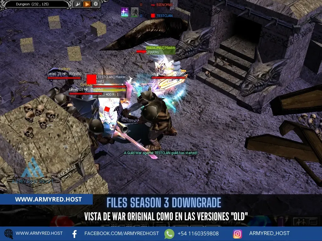 Files Season 3 Downgrade: visão de WAR original, como nas versões "old"